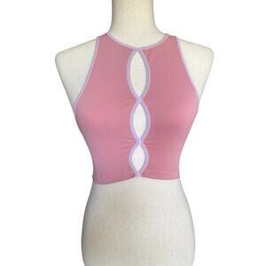 Urban Outfitters Out From Under Ruched Lettuce Hem Sweetheart Tank Top Small